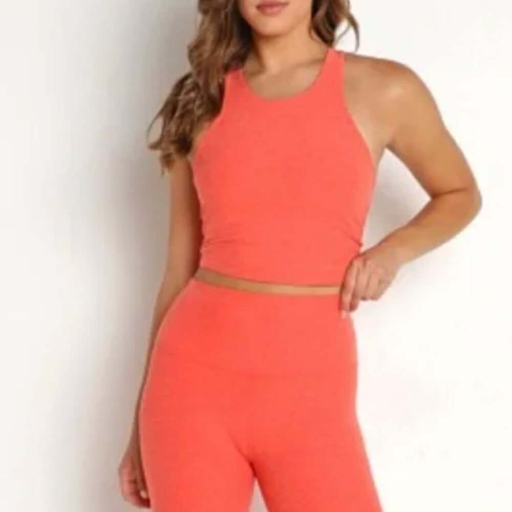 Beyond Yoga Spacedye Refocus Bra Fresh Coral